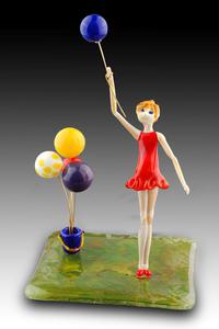 Up, Up and Away - glass sculpture